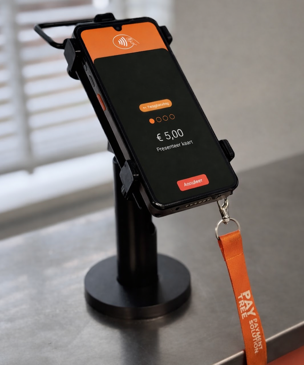 Terminal waar een refund wordt uitgevoerd