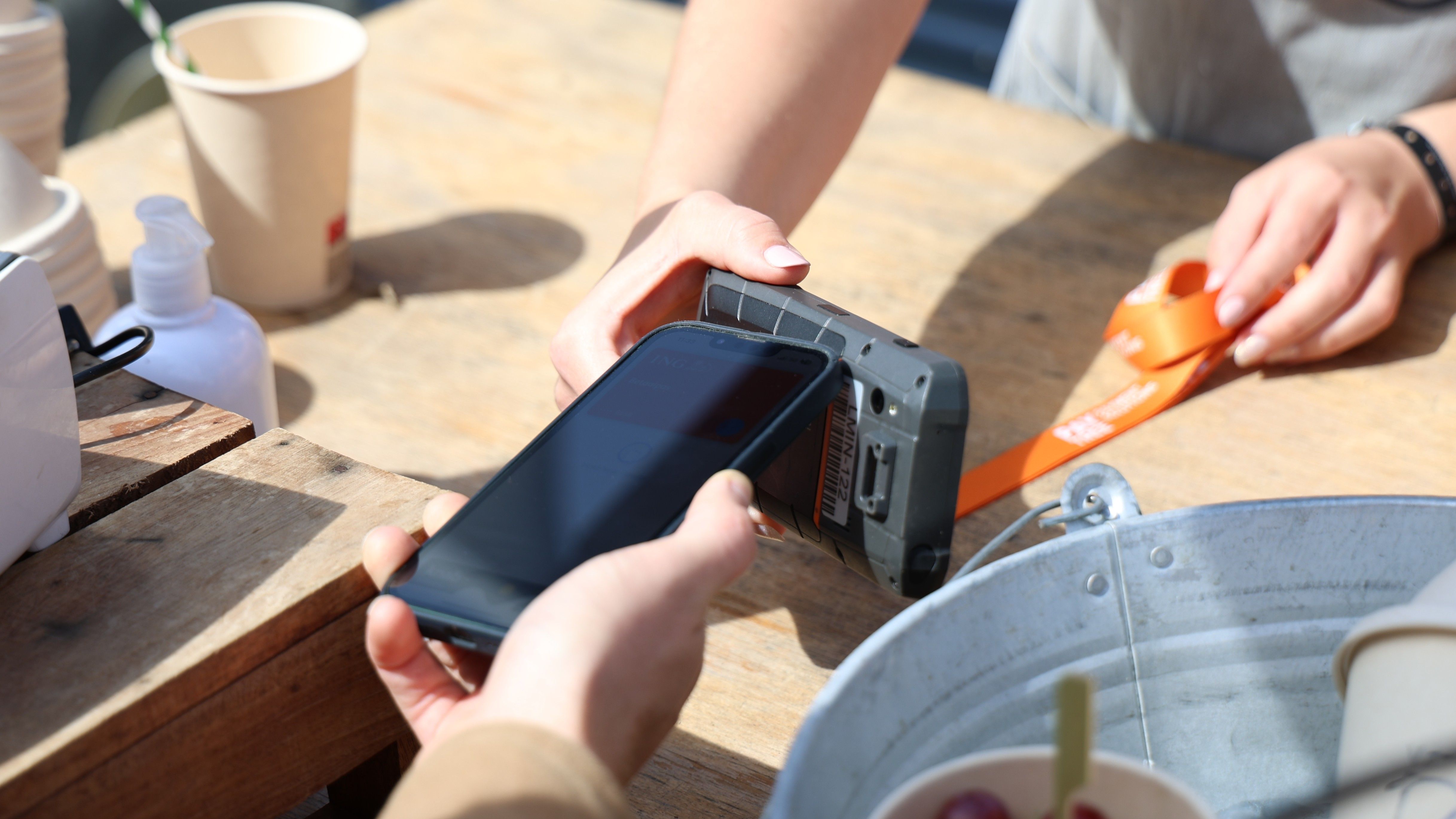 Up close transactie met Paytree POS